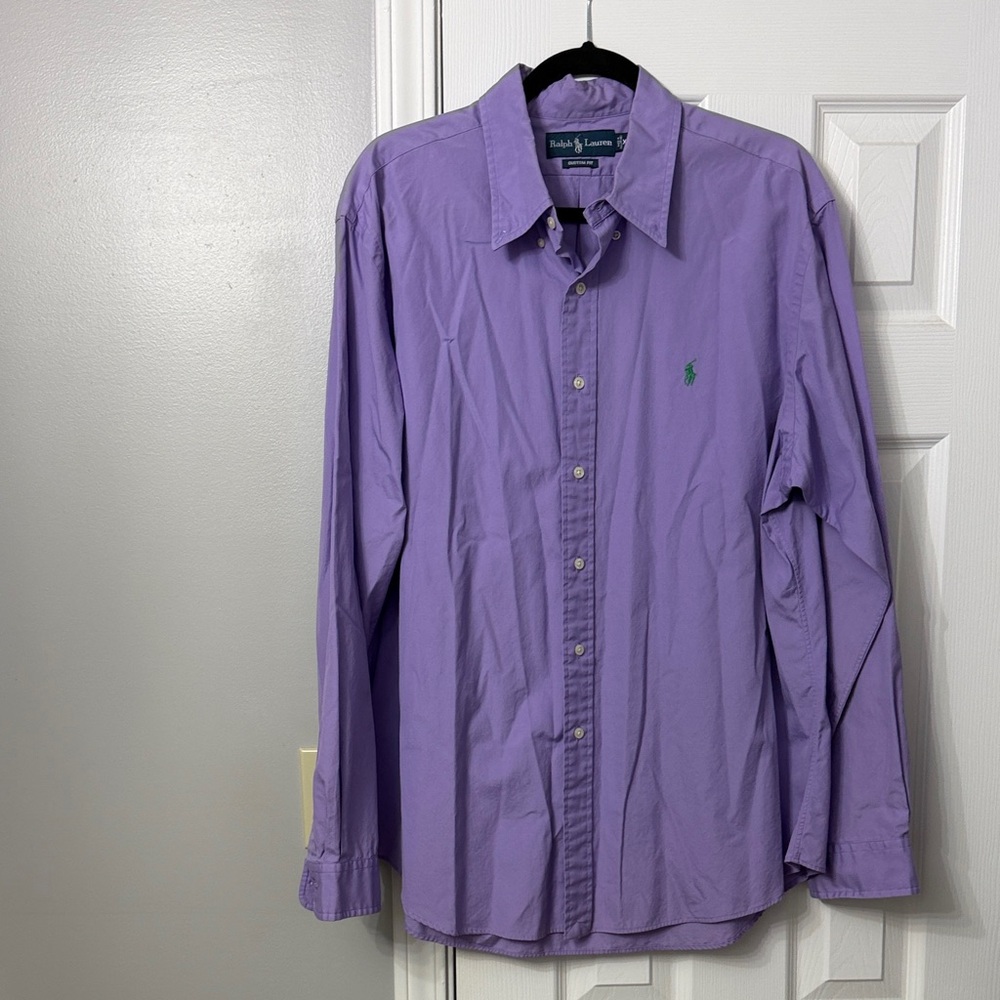 Ralph Lauren Lavender Men's Button Down Shirt